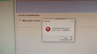 Communication error 20000010 epson