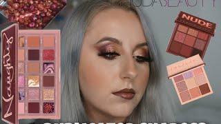 HUDA BEAUTY NAUGHTY NUDE PALETTE REVIEW | DUPE OF NUDE OBSESSIONS? | CHELSEA BAXTER