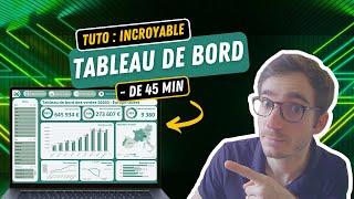 Créer un INCROYABLE tableau de bord Excel interactif en moins de 45 minutes (TUTO COMPLET)