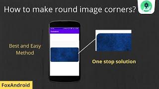 Corner radius Imageview in Android studio - Rounded image in android studio