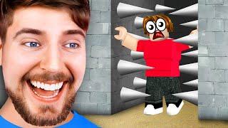 Escaping MrBeast's Escape Room in Roblox!