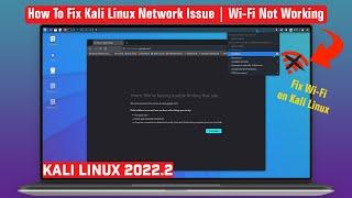 Fix Kali Linux Internet Connection | Kali Linux Wi-Fi Not Working