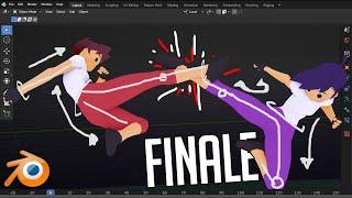 How To Animate A Fight Scene In Blender (For Beginners) - FINALE