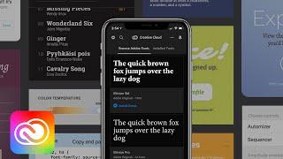 Adobe Brings Fonts to iOS in Creative Cloud Mobile | Adobe Creative Cloud