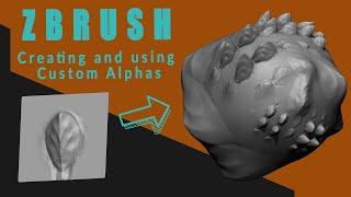 ZBrush Quick Tip Series: Creating and Using Custom Alphas