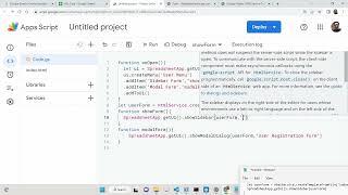 Google Sheets HTMLService Tutorial to Show Sidebar Modal Dialog Form in Google Sheets in App Script