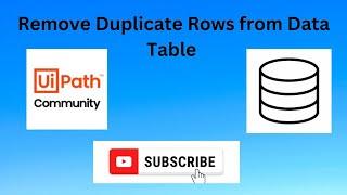 how to remove duplicate rows from datatable in uipath | uipath remove duplicate rows activity