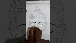 Lord Buddha Drawing for Beginners | Buddha Purnima Drawing #newmodel #drawing #shorts #viral #video