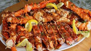 Cajun Butter Alaskan King Crab Recipe @alaskankingcrabco #alaskankingcrabco