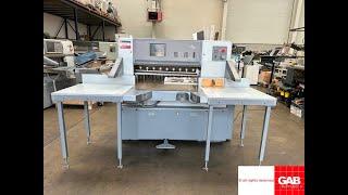 Polar 92 E paper cutting machine for sale   fully checked and serviced   Gab Supplies Ltd   2002