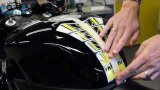 Yamaha YZF R1 Special Tankpad Motor Sticker Instruction Video | Motorsticker.com