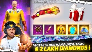 New One Punch Man Gift From Garena Free Fire & Got New BackPack & Surfboard Got 2,00,000 Diamonds