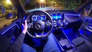 New MERCEDES GLA (2020) - Nacht-POV-Probefahrt (CRAZY AMBIENT LIGHTS & digitales Cockpit) AMG Line