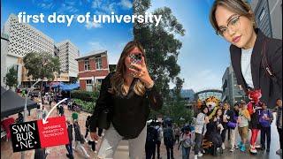 vlog • first day of university at swinburne university in melbourne