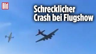 Katastrophe bei Flugshow: Kampfflugzeuge explodieren nach Kollision