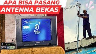 PEMASANGAN ANTENNA SET TOP BOX FINITO DI TV TABUNG FUJITEC SI ABAH