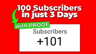 How to Get First 100 Subscribers on YouTube -(in 2023) // Without Google Adsense