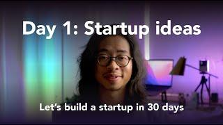 Build a startup in 30 days. Day 1 - Finding a startup idea, customer discovery interviews