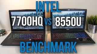 8550U vs 7700HQ - Laptop CPU Comparison and Benchmarks