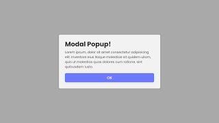 How To Make Popup In HTML CSS & Javascript | Create Modal In HTML