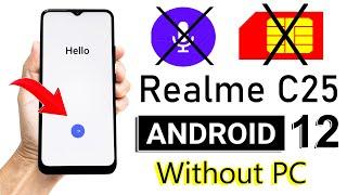 Realme C25 FRP/Google Account Unlock 2022 (without pc)  | RMX3193 / RMX3191