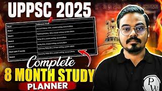 UPPSC 2025 | UPPCS 8 Months Study Plan | Prelims + Mains Strategy | UPPSC Wallah