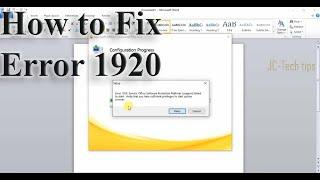 How to Fix Error 1920 Service "Office Software Protection Platform"(osppsvc) failed to start.