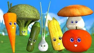 Learn About Vegetables with the Baby Shapes | Noodle Kidz