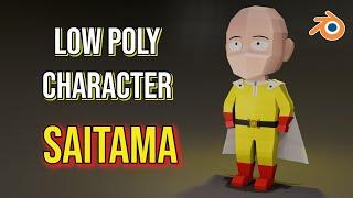 Low-Poly Saitama in Blender (S for Saitama)