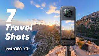 Insta360 X3 - 7 Easy Travel Shots and Editing Tutorial (ft. Best360)