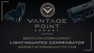 VP Armory Beretta Px4 Compact Light-Mounted Compensator w/ Streamlight TLR-7 Sub | Gen 2 | Assembly