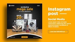 Banner Design For Home Appliance | Social Media Banner Design for Home Appliance | Photoshop cc