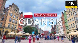 Summer in Gdansk , Poland 4K - UHD walking tour - JULY 2024