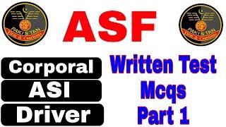 asf written test 2021| past papers of asf asi written test|Daily Pak Jobs