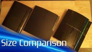 Super Slim PS3 Size Comparison