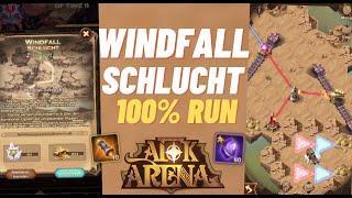 Afk Arena-Windfall Schlucht (Wandernder Ballon) 100% Run