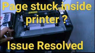 How do you open a stuck printer paper? | paper stuck inside printer  | Pantum printer