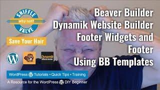 Beaver Builder + DWB + Genesis Child Theme - Footer Widgets and Footer using BB Templates