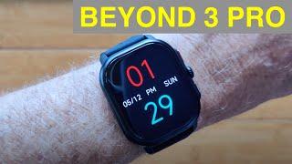 ZEBLAZE Beyond 3 Pro Apple Watch Shaped AMOLED Always-On BT5 GPS Fitness Smartwatch: Unbox& 1st Look