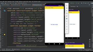 kotlin android how to toolbar background and title color change/change toolbar title color android