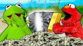 Kermit the Frog and Elmo find $1,000,000 of BURIED TREASURE!