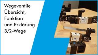 3/2 Wegeventile - Übersicht, Funktion und Erklärung von Festo-Ventilen. Ventil für einfachwirkende