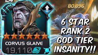 6 Star Rank 2 Corvus Glaive MAXIMUM POWER Beyond God Tier Insanity - Marvel Contest of Champions