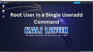 Create a Sudo User in Kali Linux