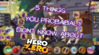 5 Things you probably didn't know about Hero Zero!! | Kepsoo