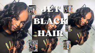 HOW I DYE MY HAIR JET BLACK + STEP BY STEP TUTORIAL