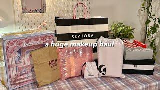 🩰 a huge and aesthetic makeup haul | ౨ৎ˚⟡˖ ࣪  flower knows, rhode skin, glossier, sephora