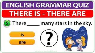 THERE IS - THERE ARE QUIZ in English | Learn English Grammar | Fill the Blank Quiz | ESOL Practice