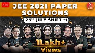JEE Main 2021 Question Paper Solutions  [25th July Shift 1] | JEE 2021 Question Paper | Vedantu JEE