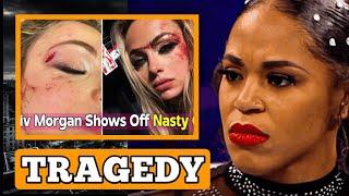 TRAGEDY Liv Morgan injured after Bianca Belair 'whips' the WWE champion in brutal attack.